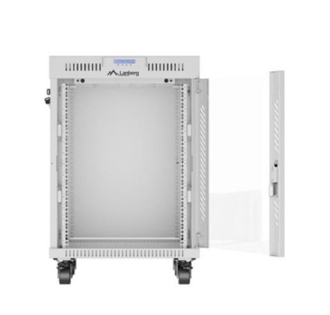 Szafa stojąca rack 19 cali 15U 600X600 szara LCD flack pack Szafa stojąca rack 19 cali 15U 600X600 szara LCD flack pack