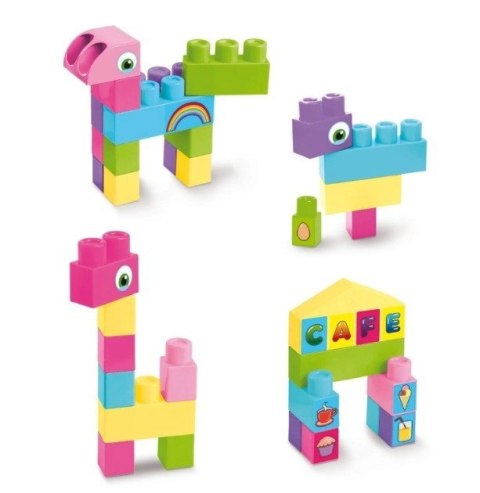 Klocki 26 elementów Big Blocks różowe Klocki 26 elementów Big Blocks różowe