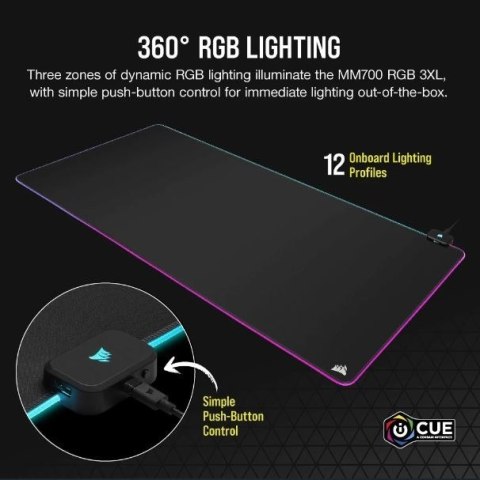 Podkładka pod mysz MM700 RGB 3XL Podkładka pod mysz MM700 RGB 3XL