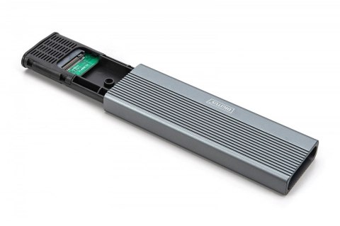 Obudowa USB 3.1 Typ C na dysk SSD M.2 SATA 6 Gbps aluminiowa, beznarzędziowa Obudowa USB 3.1 Typ C na dysk SSD M.2 SATA 6 Gbps aluminiowa, beznarzędziowa