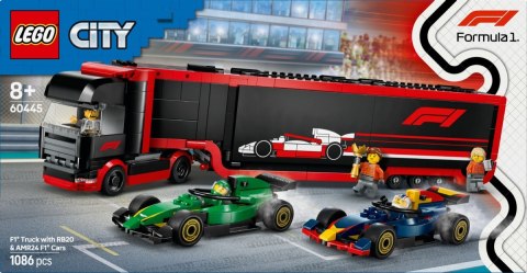 Klocki City 60445 F1 Ciężarówka z bolidami RB20 i AMR24 F1 Klocki City 60445 F1 Ciężarówka z bolidami RB20 i AMR24 F1