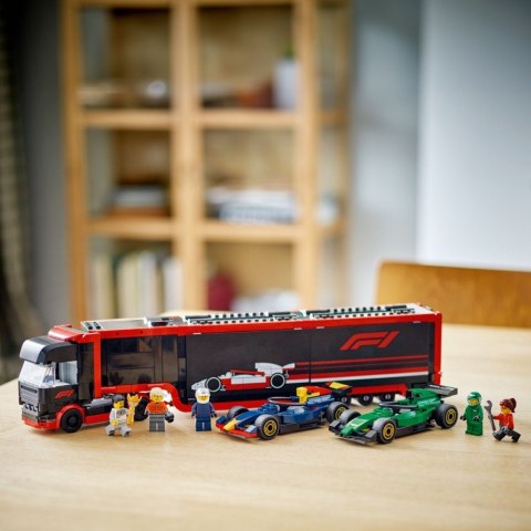 Klocki City 60445 F1 Ciężarówka z bolidami RB20 i AMR24 F1 Klocki City 60445 F1 Ciężarówka z bolidami RB20 i AMR24 F1