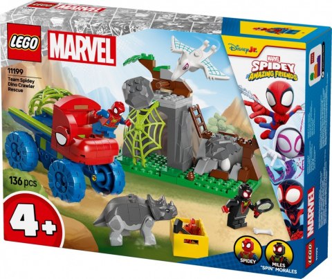 Klocki SPIDEY 11199 Misja ratunkowa zespołu Spidey'ego w dinoterenówce Klocki SPIDEY 11199 Misja ratunkowa zespołu Spidey'ego w dinoterenówce