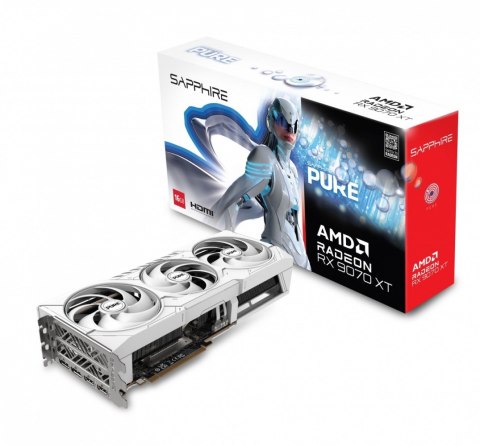 Karta graficzna Radeon RX 9070 XT PURE 16GB OC GDDR6 256bit 2DP/2HDMI Karta graficzna Radeon RX 9070 XT PURE 16GB OC GDDR6 256bit 2DP/2HDMI