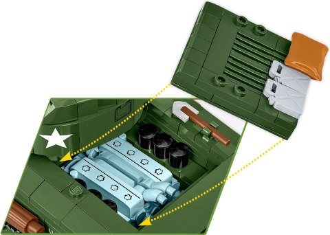 Klocki Sherman M4A2E8 865 klocków Klocki Sherman M4A2E8 865 klocków
