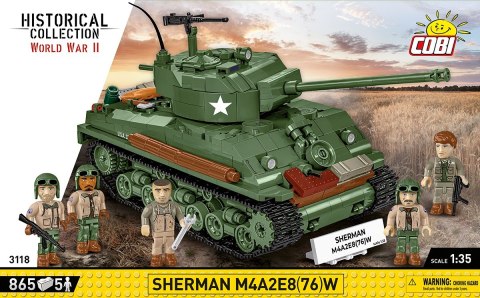 Klocki Sherman M4A2E8 865 klocków Klocki Sherman M4A2E8 865 klocków