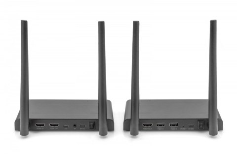 Przedłużacz/Extender KVM HDMI+USB bezprzewodowy 150m UHD 4K60Hz (zestaw) Przedłużacz/Extender KVM HDMI+USB bezprzewodowy 150m UHD 4K60Hz (zestaw)