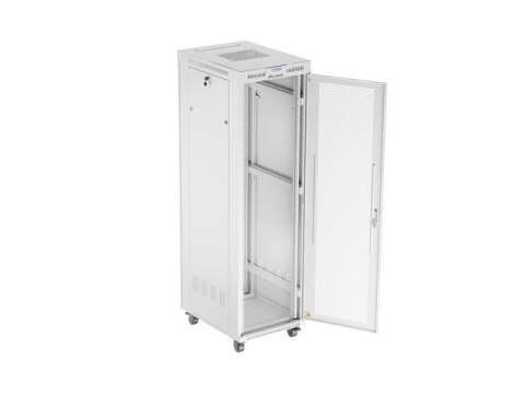Szafa instalacyjna rack stojąca 19 cali 42U 600x800 drzwi perforowane LCD szara (Flat pack) Szafa instalacyjna rack stojąca 19 cali 42U 600x800 drzwi perforowane LCD szara (Flat pack)