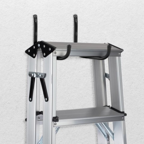 2x uchwyt ścienny, max 22kg/uchwyt MC-487 Komplet 2 uchwytów ściennych na opony, koła, drabinę, rower. Stalowy, Czarny 2x uchwyt ścienny, max 22kg/uchwyt MC-487 Komplet 2 uchwytów ściennych na opony, koła, drabinę, rower. Stalowy, Czarny