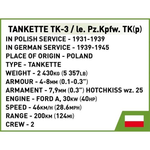 Klocki Tankietka TK-3 323 klocków Klocki Tankietka TK-3 323 klocków