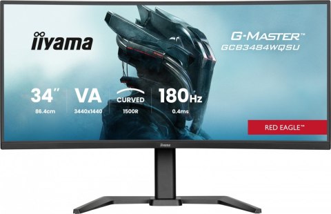 Monitor G-Master 34 cale GCB3484WQSU-B1,VA,UWQHD,180Hz, HDR400, 1500R, 21:9, 0.4ms, 500cd/m2, 2x5W, USB-c, PiP Monitor G-Master 34 cale GCB3484WQSU-B1,VA,UWQHD,180Hz, HDR400, 1500R, 21:9, 0.4ms, 500cd/m2, 2x5W, USB-c, PiP