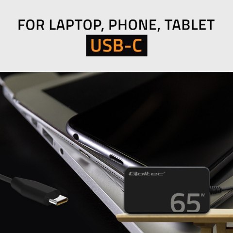 Ładowarka sieciowa 65W GaN Super Fast SLIM | PD | 5-20V | 3.25A |USB-C 3.1 | Laptop | MacBook | Smartfon | +kabel Ładowarka sieciowa 65W GaN Super Fast SLIM | PD | 5-20V | 3.25A |USB-C 3.1 | Laptop | MacBook | Smartfon | +kabel