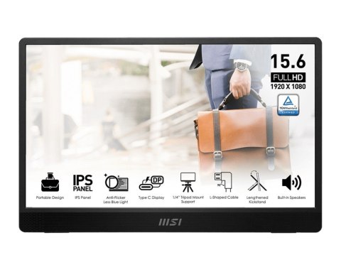 Monitor 15.6 cala PRO MP161 E2U LED/FHD/Flat/60Hz/szary Monitor 15.6 cala PRO MP161 E2U LED/FHD/Flat/60Hz/szary