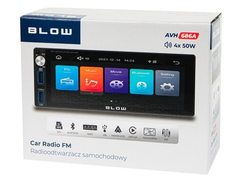 Radio samochodowe AVH-686A 1DIN 7 cali RDS MP3/USB/micro SD/BLUETOOTH Radio samochodowe AVH-686A 1DIN 7 cali RDS MP3/USB/micro SD/BLUETOOTH