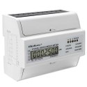 Trójfazowy dwukierunkowy elektroniczny licznik | miernik zużycia energii na szynę DIN | 400V | 100A | LCD | 4P