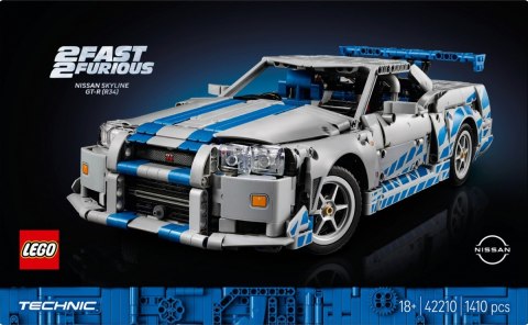 Klocki Technic 42210 Samochód Nissan Skyline GT-R (R34) z filmu Za szybcy, za wściekli Klocki Technic 42210 Samochód Nissan Skyline GT-R (R34) z filmu Za szybcy, za wściekli