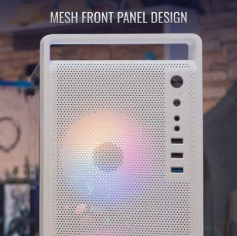 Obudowa CS-109 RGB USB 3.0 Mini Tower biała Obudowa CS-109 RGB USB 3.0 Mini Tower biała