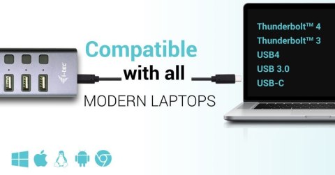 Hub USB 3.0/USB-C 9 portów LAN + Power Adapter 60W Hub USB 3.0/USB-C 9 portów LAN + Power Adapter 60W