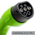 Mobilna ładowarka do samochodu elektrycznego EV z regulacją 2w1 Typ2 | 11kW | 3 Fazy | CEE 5 PIN | LCD | Przenośna | Wallbox | 