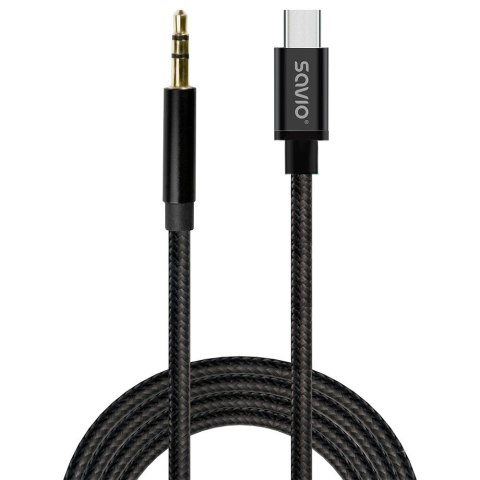 Kabel USB-C do mini-Jack CL-188 2m Kabel USB-C do mini-Jack CL-188 2m