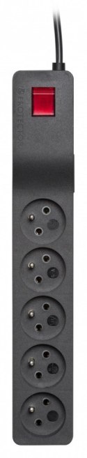Listwa przeciwprzepięciowa ZX 510, 1L, 5,0m, czarna Listwa przeciwprzepięciowa ZX 510, 1L, 5,0m, czarna