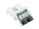 Gniazdo natynkowe 2x RJ45 Kat.6 białe Gniazdo natynkowe 2x RJ45 Kat.6 białe