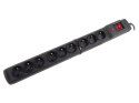 Listwa przeciwprzepięciowa Multi M9 1.5m czarna (9 gniazd) Listwa przeciwprzepięciowa Multi M9 1.5m czarna (9 gniazd)