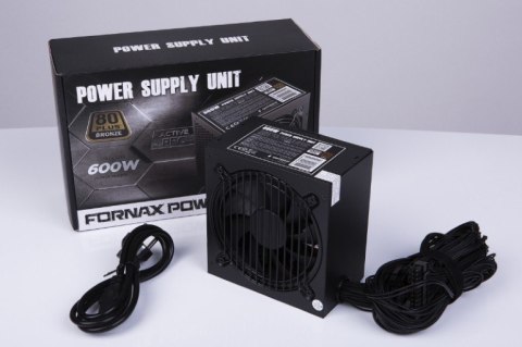 Zasilacz ATX 600W aktywne PFC 12 cm fan 80+Bronze color box Zasilacz ATX 600W aktywne PFC 12 cm fan 80+Bronze color box
