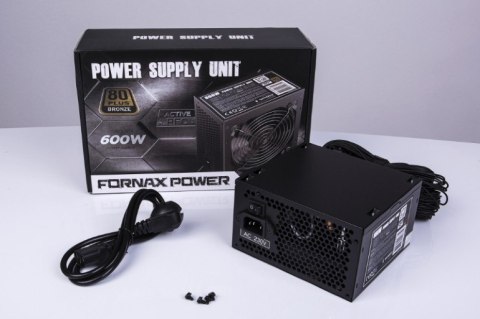 Zasilacz ATX 600W aktywne PFC 12 cm fan 80+Bronze color box Zasilacz ATX 600W aktywne PFC 12 cm fan 80+Bronze color box