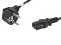 Kabel zasilający CEE 7/7 - IEC 320 C13 1.8M czarny Kabel zasilający CEE 7/7 - IEC 320 C13 1.8M czarny