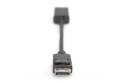 Kabel adapter DisplayPort z zatrzaskiem 1080p 60Hz FHD Typ DP/HDMI A M/Ż 0,2m Czarny Kabel adapter DisplayPort z zatrzaskiem 1080p 60Hz FHD Typ DP/HDMI A M/Ż 0,2m Czarny