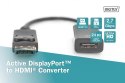 Kabel adapter DisplayPort z zatrzaskiem 1080p 60Hz FHD Typ DP/HDMI A M/Ż 0,2m Czarny Kabel adapter DisplayPort z zatrzaskiem 1080p 60Hz FHD Typ DP/HDMI A M/Ż 0,2m Czarny
