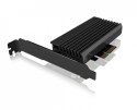Karta PCIe z gniazdem M.2 M-Key dla jednego dysku SSD M.2 NVMe IB-PCI214M2-HSL Karta PCIe z gniazdem M.2 M-Key dla jednego dysku SSD M.2 NVMe IB-PCI214M2-HSL