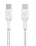 Kabel Braided USB-C USB-C 1m biały Kabel Braided USB-C USB-C 1m biały