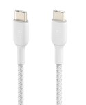Kabel Braided USB-C USB-C 1m biały Kabel Braided USB-C USB-C 1m biały