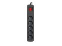 Listwa zasilająca R5 1.5m 5x230V PL 10A Czarna Listwa zasilająca R5 1.5m 5x230V PL 10A Czarna