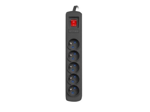 Listwa zasilająca R5 1.5m 5x230V PL 10A Czarna Listwa zasilająca R5 1.5m 5x230V PL 10A Czarna
