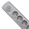 Listwa antyprzepięciowa 5 gniazd | 3m | szara Listwa antyprzepięciowa 5 gniazd | 3m | szara