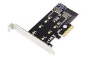 Karta rozszerzeń (Kontroler) M.2 NGFF/NVMe SSD PCIe 3.0 x4 SATA 80, 60, 42, 30 mm Karta rozszerzeń (Kontroler) M.2 NGFF/NVMe SSD PCIe 3.0 x4 SATA 80, 60, 42, 30 mm