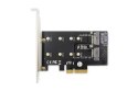 Karta rozszerzeń (Kontroler) M.2 NGFF/NVMe SSD PCIe 3.0 x4 SATA 80, 60, 42, 30 mm Karta rozszerzeń (Kontroler) M.2 NGFF/NVMe SSD PCIe 3.0 x4 SATA 80, 60, 42, 30 mm