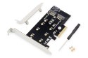 Karta rozszerzeń (Kontroler) M.2 NGFF/NVMe SSD PCIe 3.0 x4 SATA 80, 60, 42, 30 mm Karta rozszerzeń (Kontroler) M.2 NGFF/NVMe SSD PCIe 3.0 x4 SATA 80, 60, 42, 30 mm