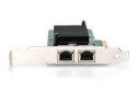 Karta sieciowa przewodowa PCI Express 2x RJ45 Gigabit 10/100/1000Mbps Low Profile Karta sieciowa przewodowa PCI Express 2x RJ45 Gigabit 10/100/1000Mbps Low Profile