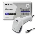 Czytnik kodów kreskowych 1D | CCD | USB | Biały Czytnik kodów kreskowych 1D | CCD | USB | Biały