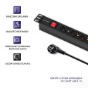 Listwa zasilająca do szafy RACK 1U | 16A | PDU | 6xSCHUKO | 2m Listwa zasilająca do szafy RACK 1U | 16A | PDU | 6xSCHUKO | 2m