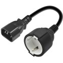 Adapter IEC 320 C14 / SCHUKO | 0.15m Adapter IEC 320 C14 / SCHUKO | 0.15m