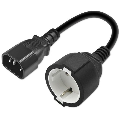 Adapter IEC 320 C14 / SCHUKO | 0.15m Adapter IEC 320 C14 / SCHUKO | 0.15m