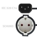 Adapter IEC 320 C14 / SCHUKO | 0.15m Adapter IEC 320 C14 / SCHUKO | 0.15m