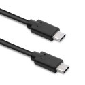 Kabel USB 3.1 typ C męski | USB 3.1 typ C męski | 1.4m | Czarny Kabel USB 3.1 typ C męski | USB 3.1 typ C męski | 1.4m | Czarny