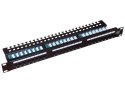 Patch panel UTP kat.5e 24 porty LSA z półką 1U Patch panel UTP kat.5e 24 porty LSA z półką 1U