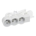 Przedłużacz standard 3x2P+Z 3m biało-szary Przedłużacz standard 3x2P+Z 3m biało-szary